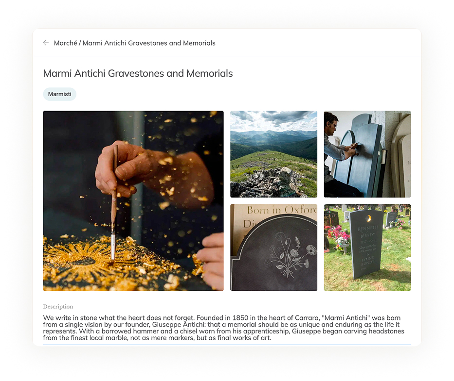 Profils détaillés des prestataires avec avis